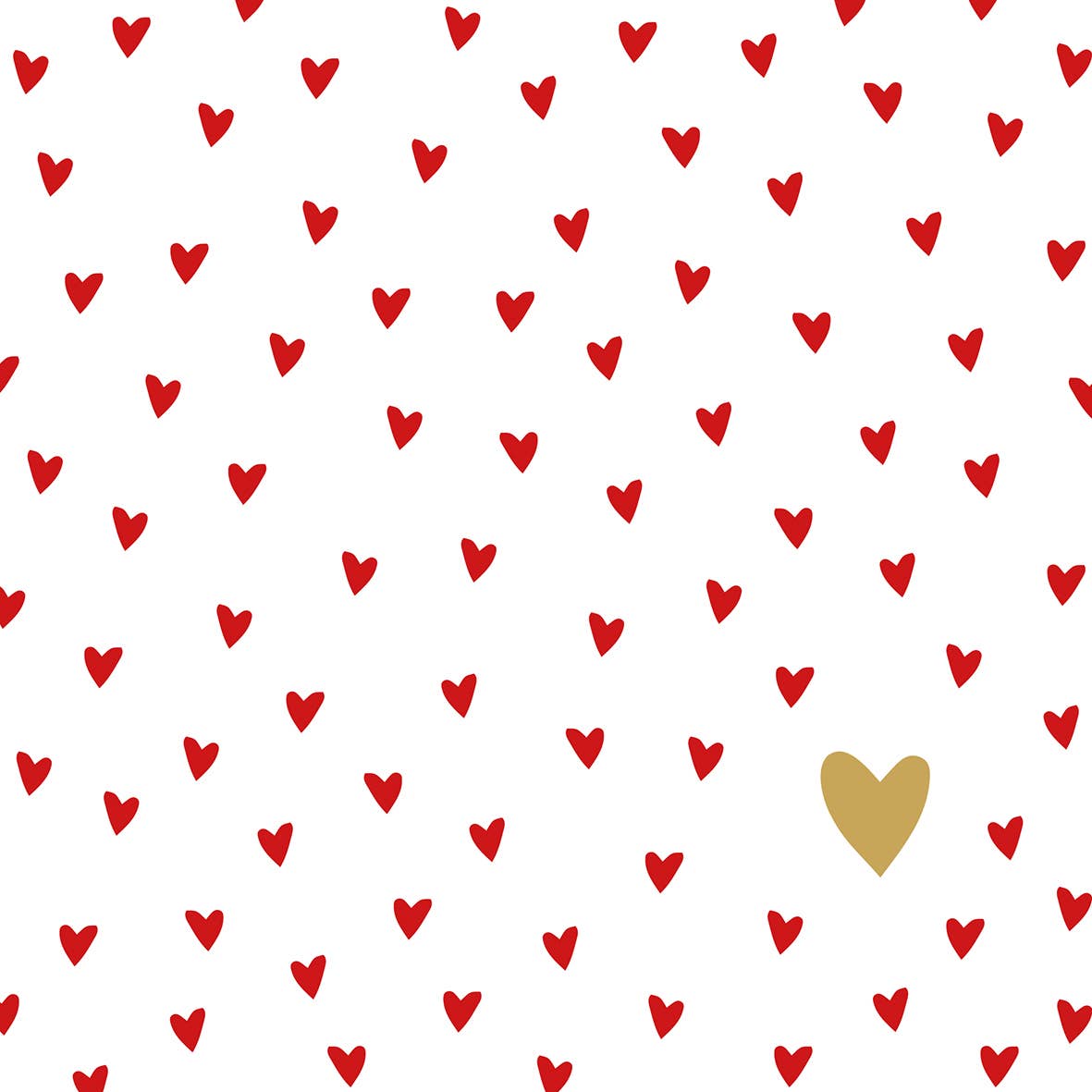 Papierservietten Little Hearts 25x25