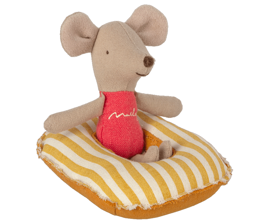 Rubber Boat Small Mouse Yellow Stripe