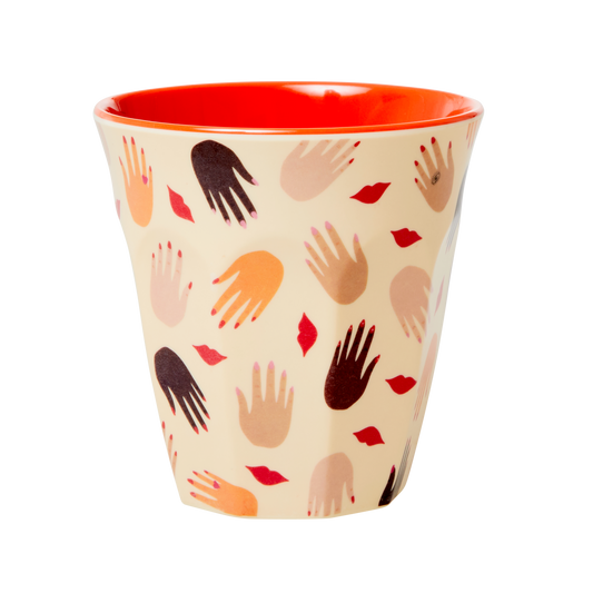 Melamine Cup Hands and Kisses