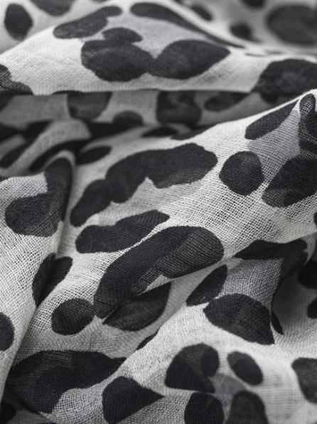 Scarf Macenzie grey, 100% Wolle