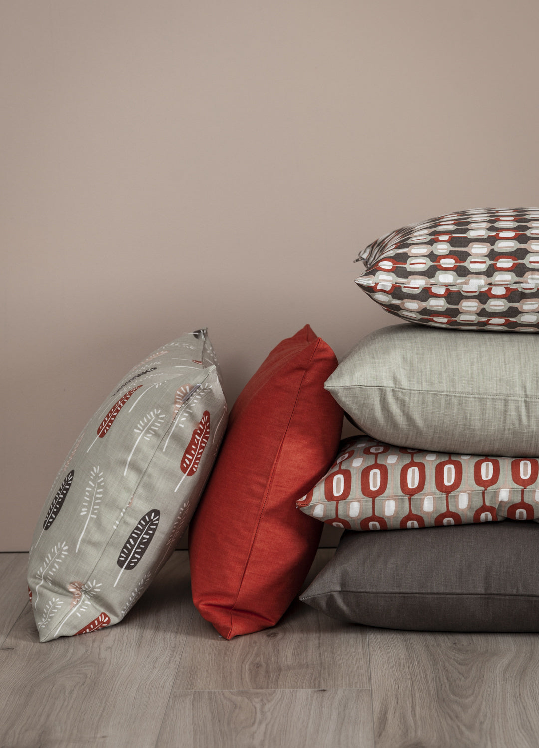 SLÄT Klotz Cushion Cover terrakotta 50