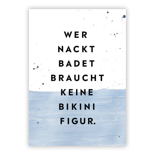 Bikinifigur Postcard