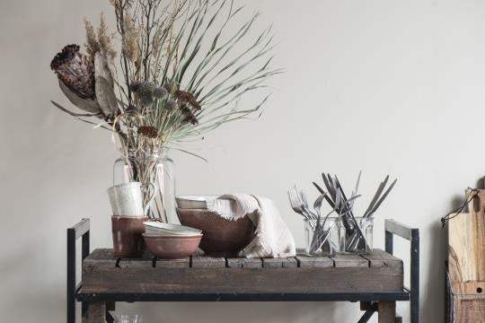 Decorative Müslischale Plum Dunes bowl in warm earthy tones, einzigartig Wohndeko for individueller Stil and Lieblingsstücke . - Müslischale Plum Dunes