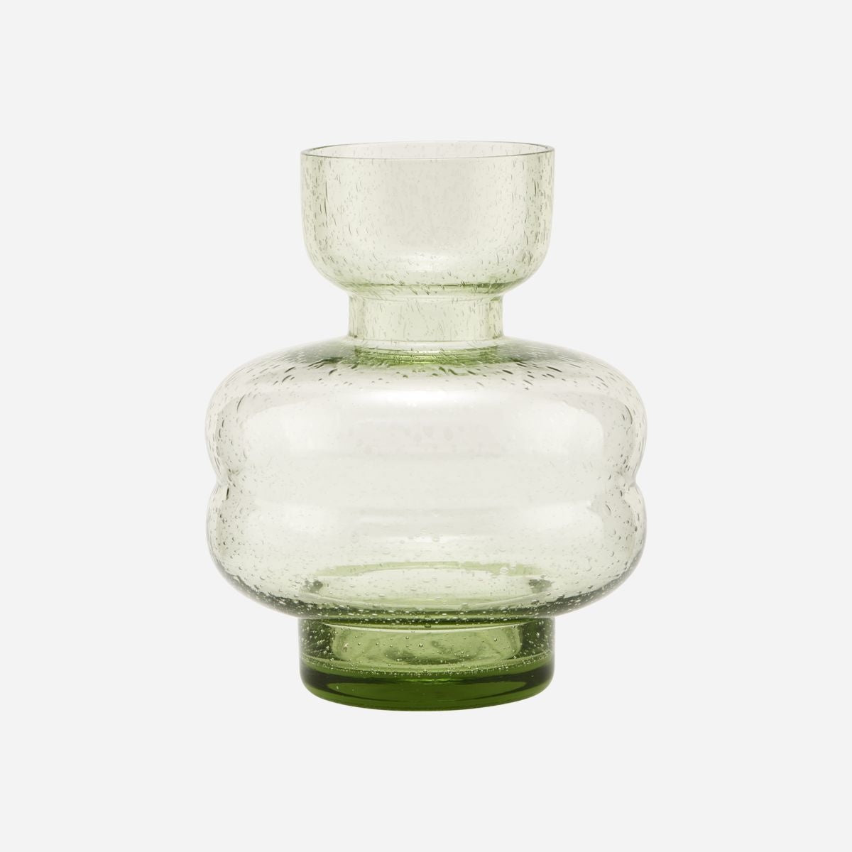Unique green glass vase with textured surface, perfect for Wohndeko and individueller Stil, a Lieblingsstücke für dein. - Vase Organi green