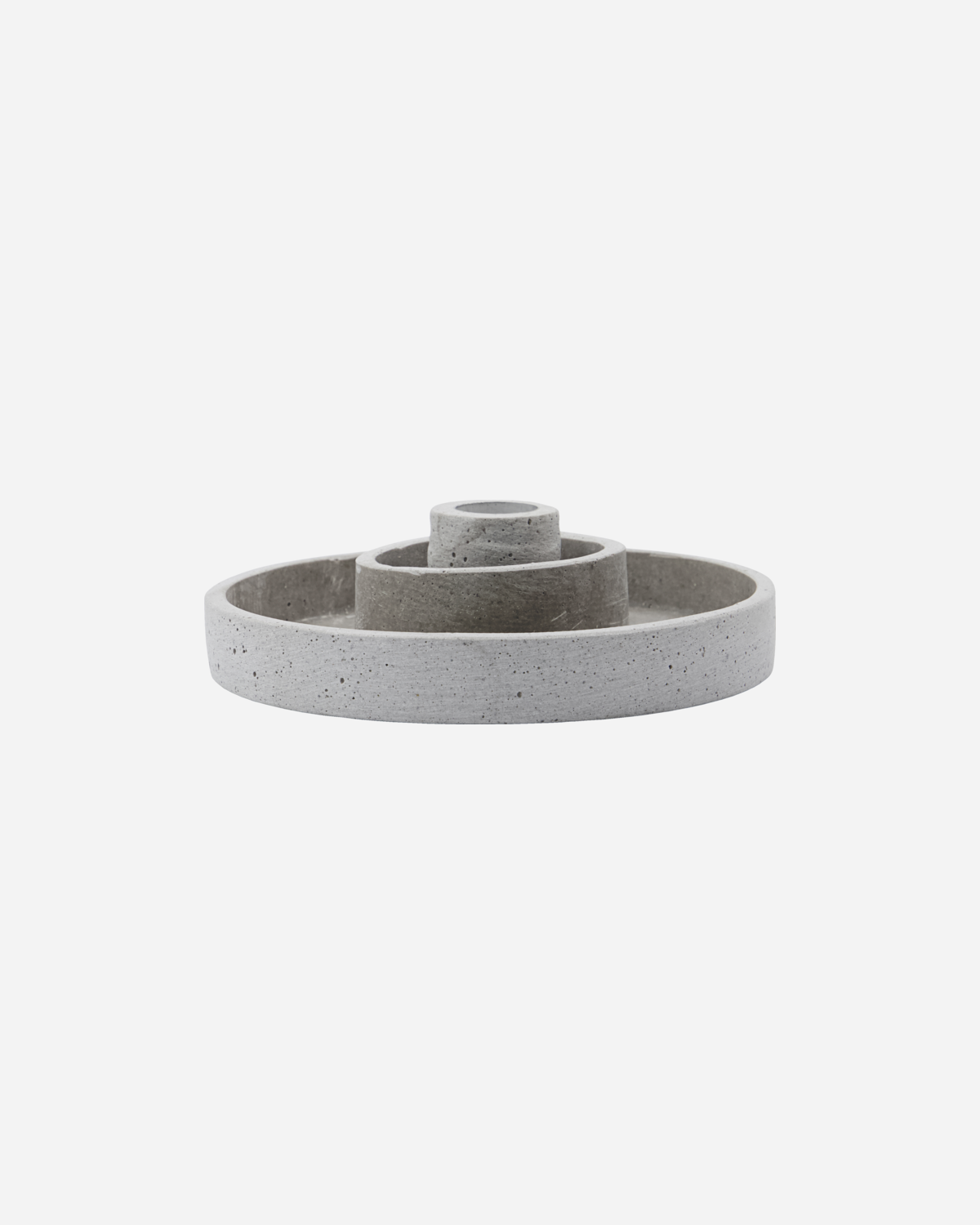 Grey concrete 2-in-1 candle stand with minimalist design, einzigartig Wohndeko for individueller Stil and Lieblingsstücke. - Candle Stand 2 in 1 Daca Grey