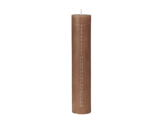 Kalenderkerze Rustic Indian Tan