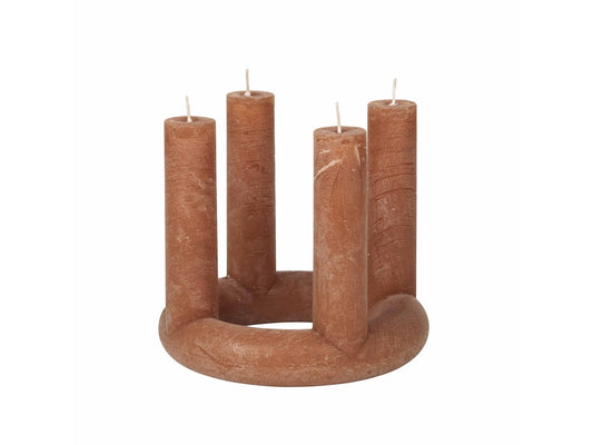 Adventskerze Lucia Indian Tan
