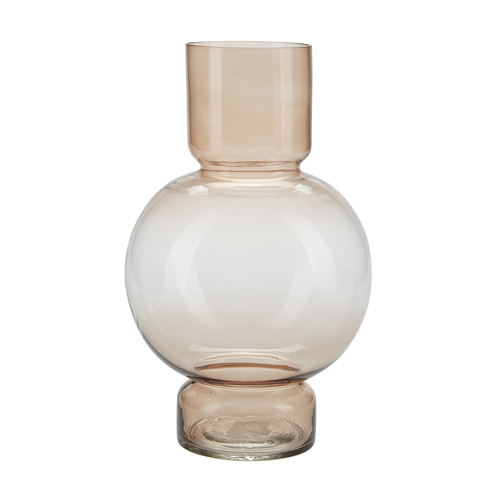 Glass Vase Large ocker