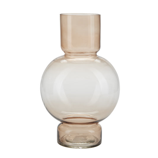 Glass Vase Large ocker
