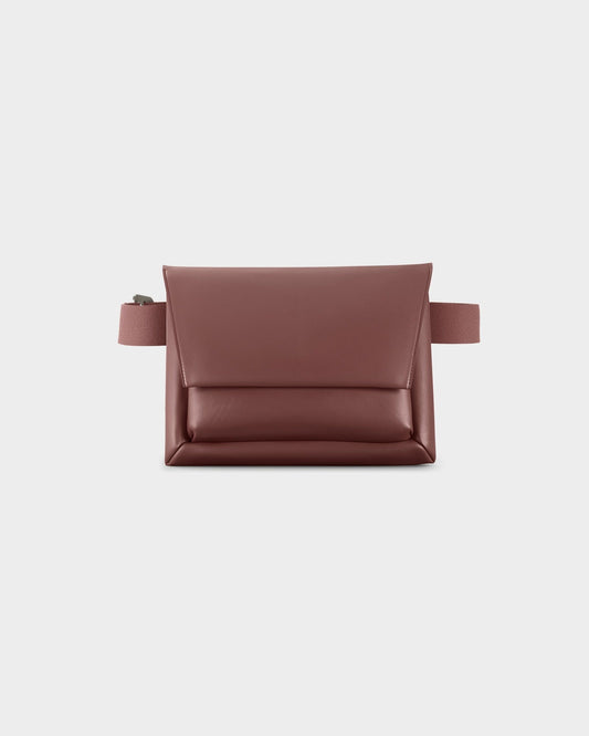 Future Leather Kangaroo Belt Bag Regular Burgundy