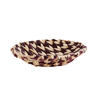 Rush Tray Paper Rope Natural Plum