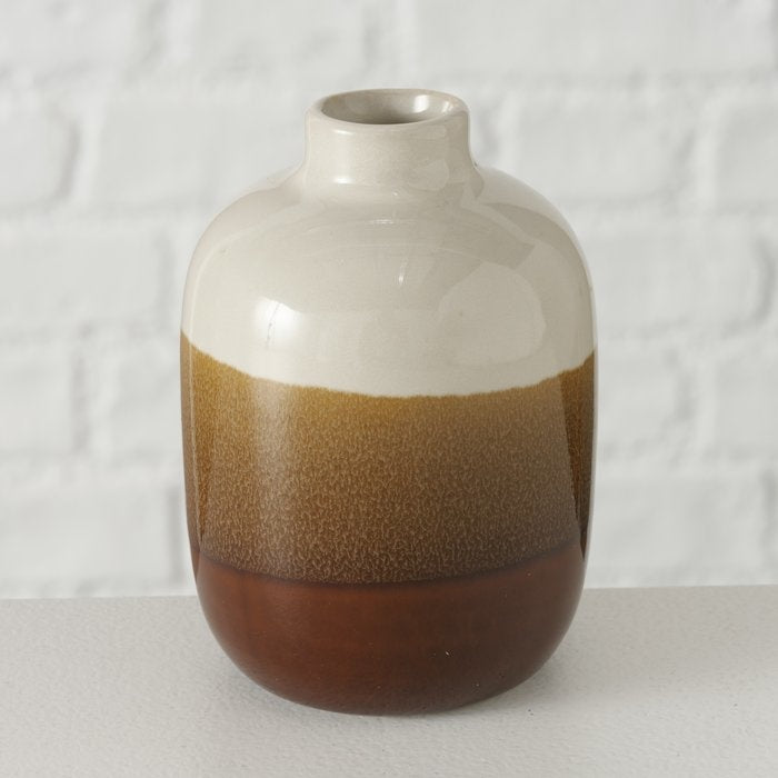 Kleine Vasen natur/braun, 2er-Set