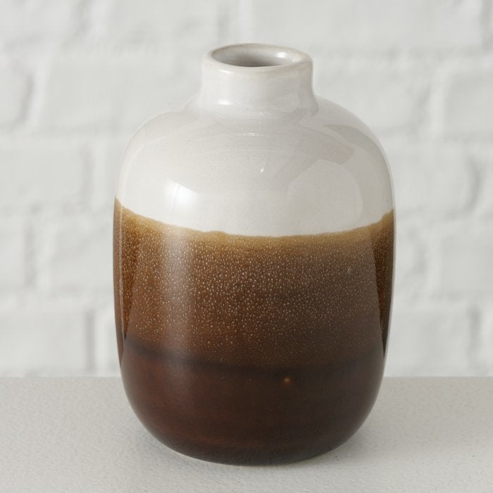 Kleine Vasen natur/braun, 2er-Set
