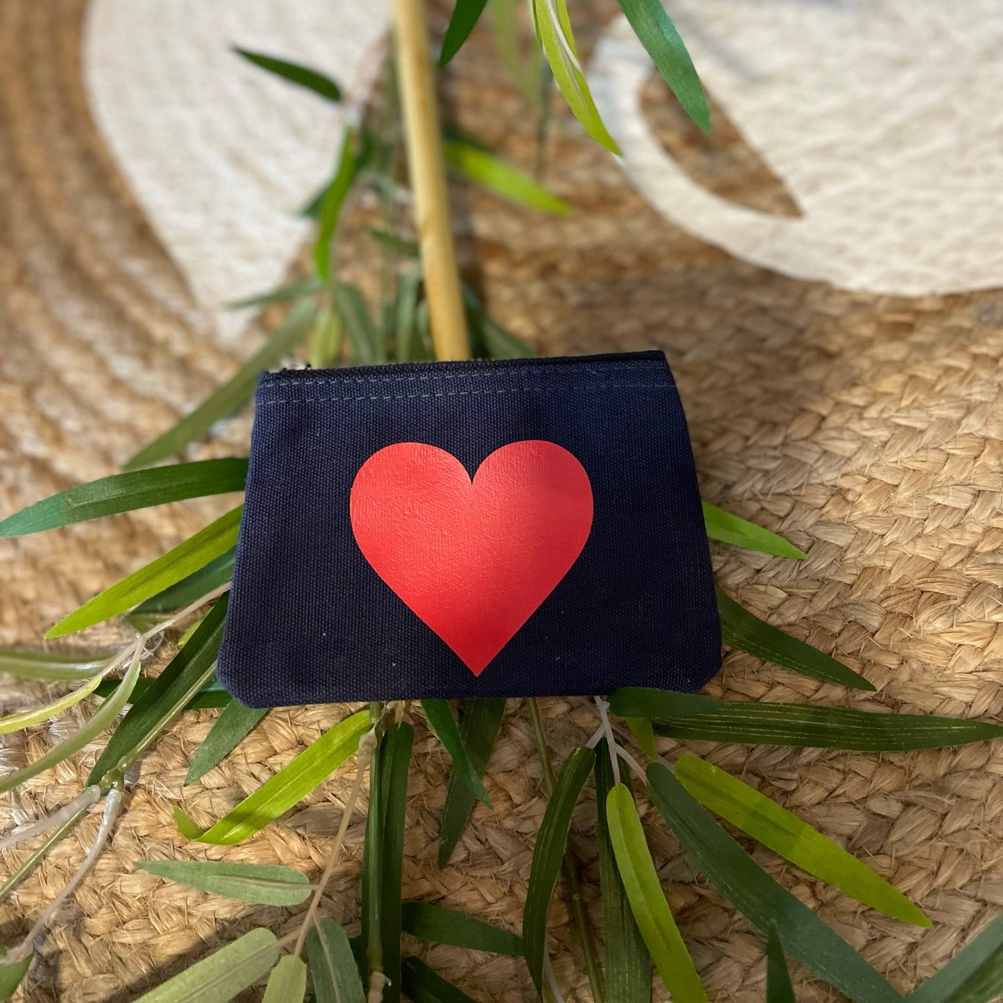 Zipptäschchen Heart marine