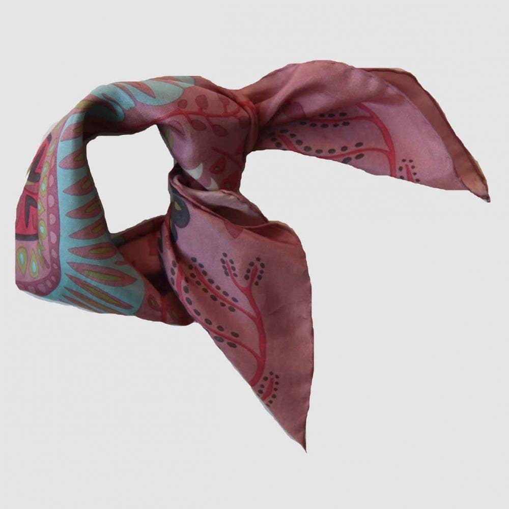 Mini Silk Scarf Marushka in Pink