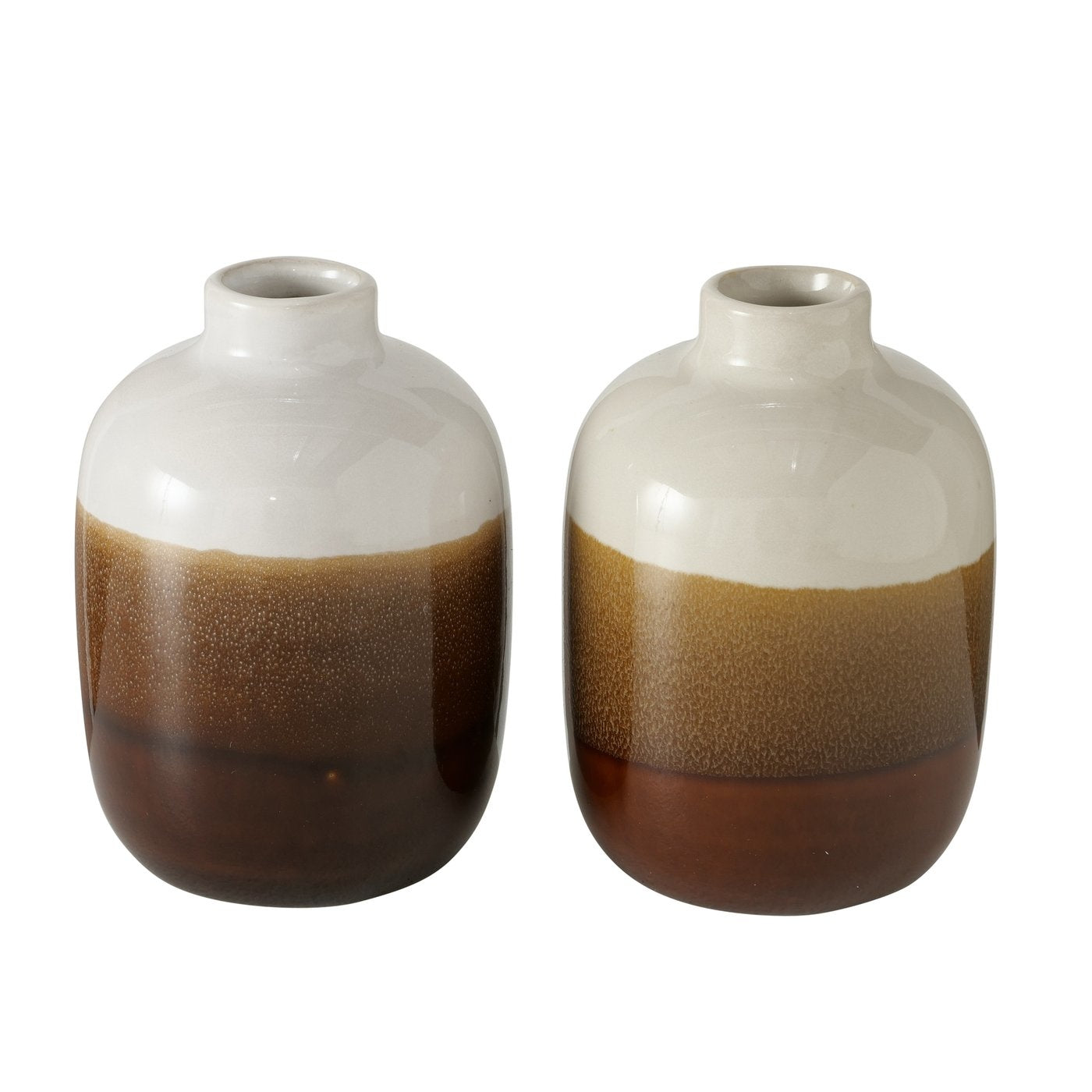 Kleine Vasen natur/braun, 2er-Set