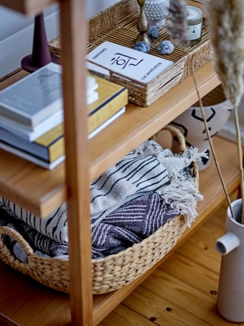 Ghina Throw Charcoal Nature Recycled Cotton