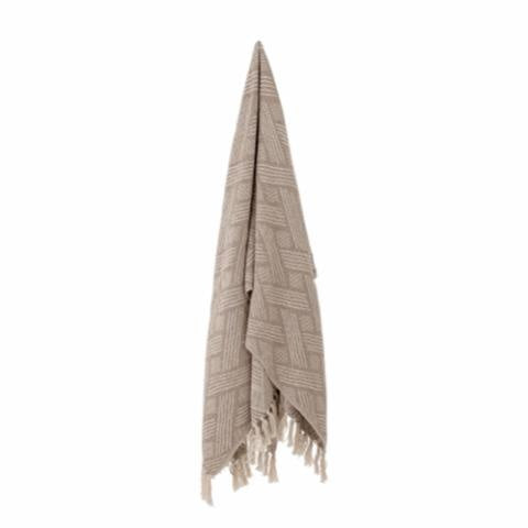 Ghina Throw Beige Nature Recycled Cotton
