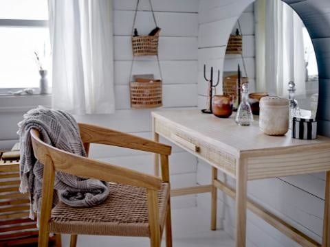 Ghina Throw Charcoal Nature Recycled Cotton