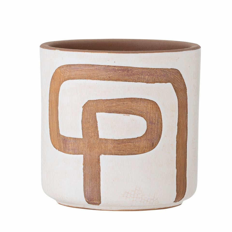 Lelou Deco Flowerpot, Nature Teracotta