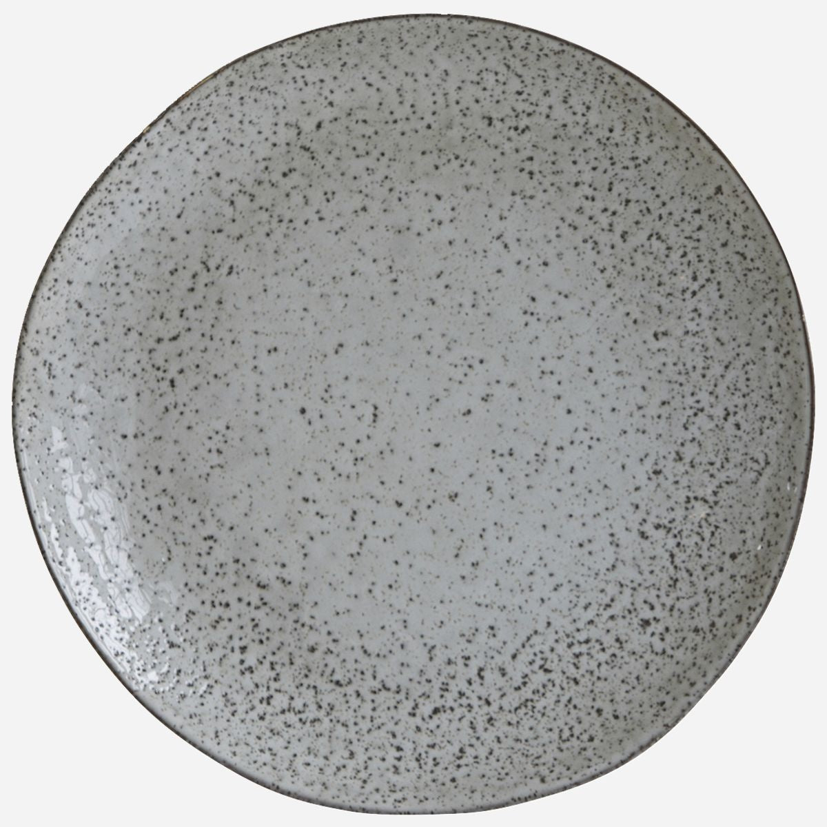 Rustic ceramic dinner plate with speckled gray finish, einzigartig Wohndeko for individueller Stil and Lieblingsstücke für. - Essteller Rustic