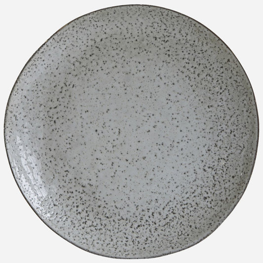 Rustic ceramic dinner plate with speckled gray finish, einzigartig Wohndeko for individueller Stil and Lieblingsstücke für. - Essteller Rustic