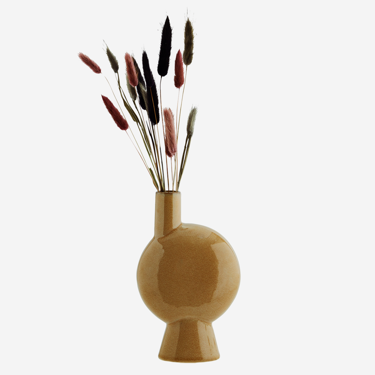 Stoneware Vase Chimney Mustard D:13,5 H:23