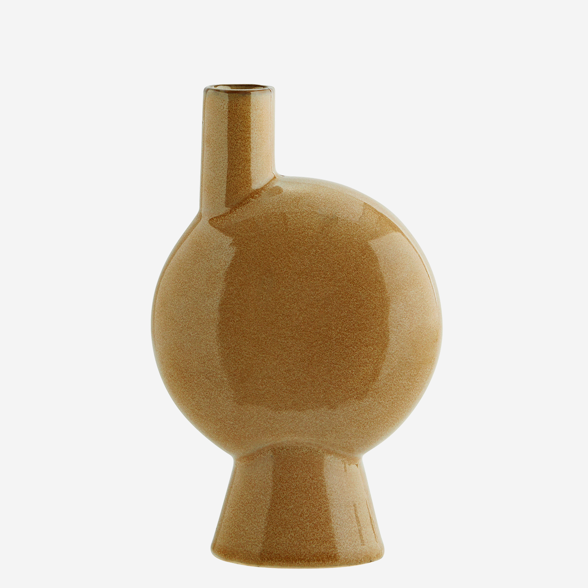 Stoneware Vase Chimney Mustard D:13,5 H:23