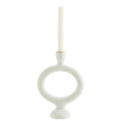 Stoneware Candleholder Ring offwhite