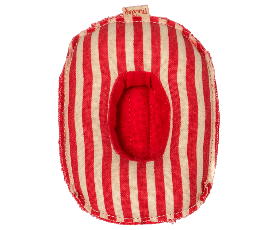 Rubber Boat Small Mouse Red Stripe