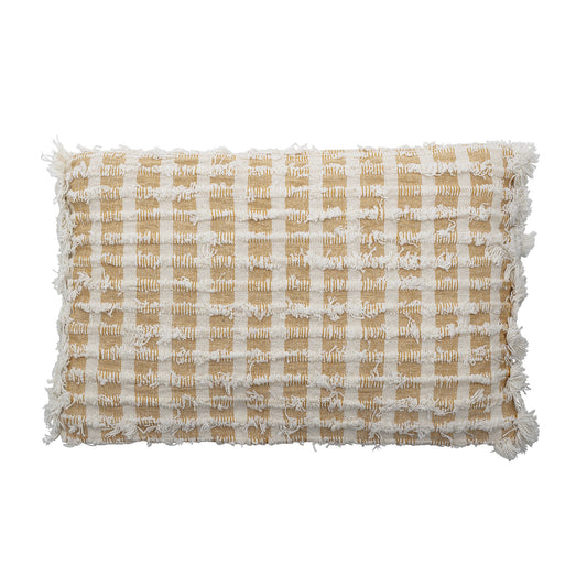 Cushion Yellow Check