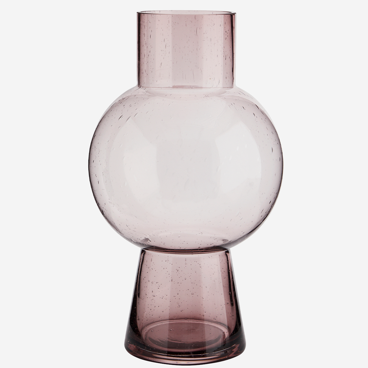 Glass Vase Bubbles light purple D:17,5 H:31
