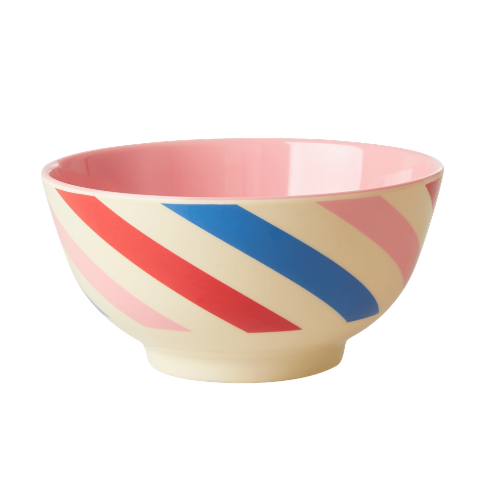 Melamine Bowl small Candy Stripes