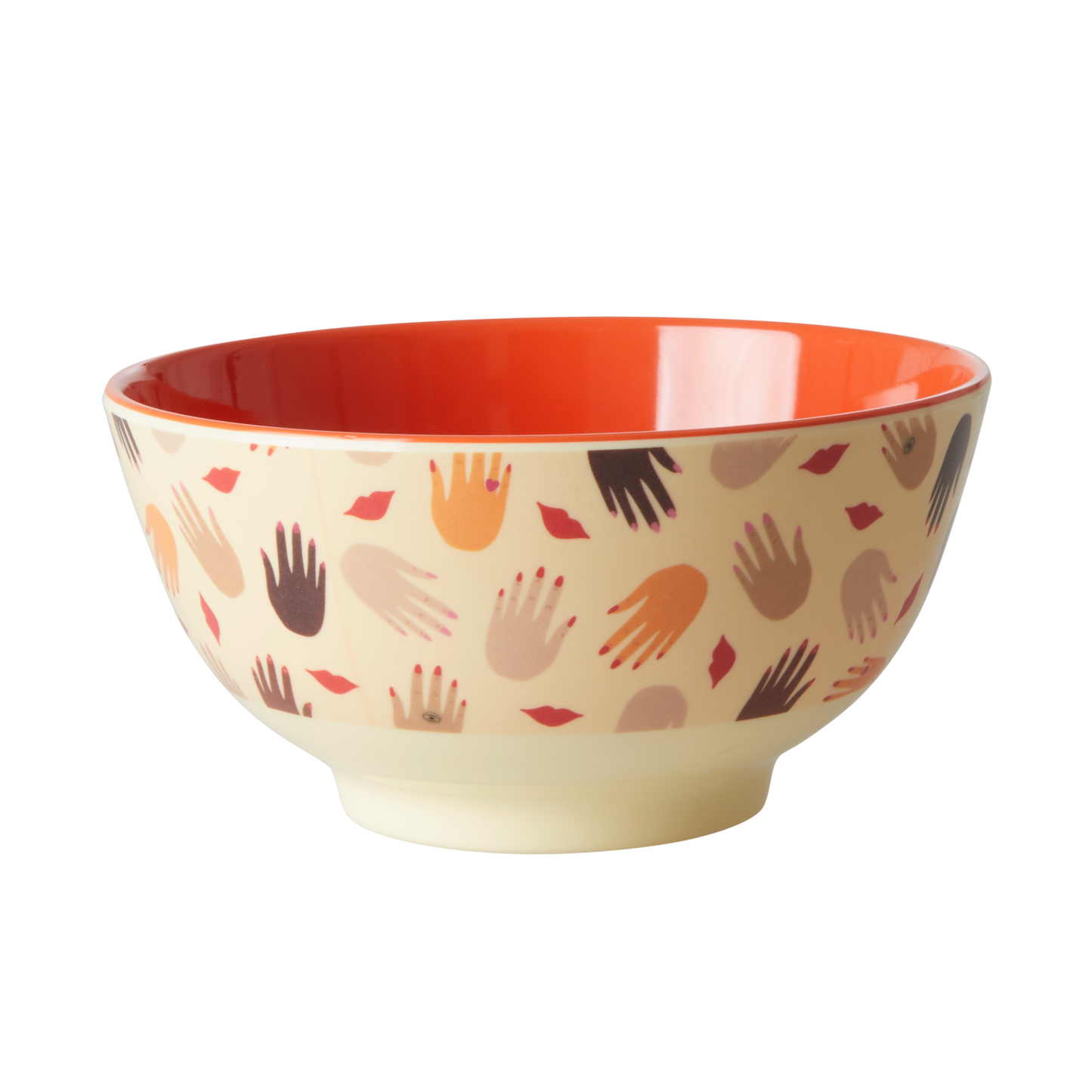 Melamine Bowl Hands and Kisses