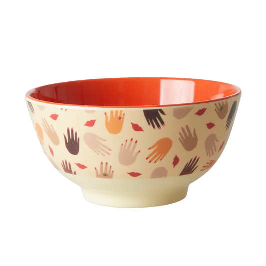 Melamine Bowl Hands and Kisses