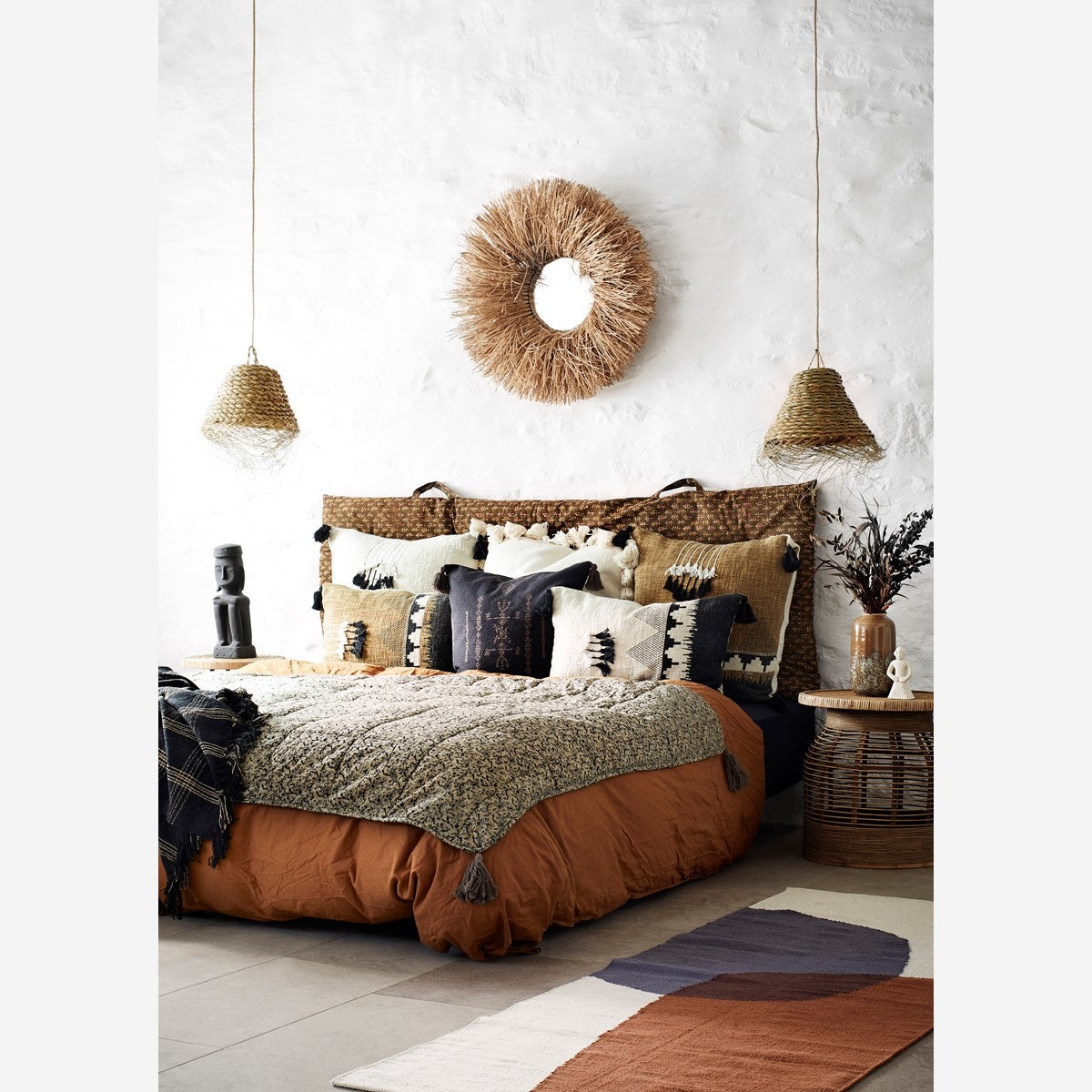 Hand woven Cotton Runner 70x200