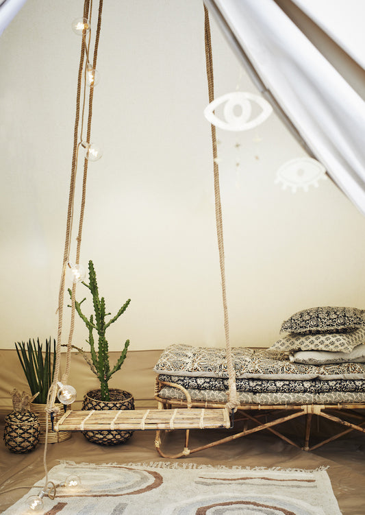 Tufted Cotton Rug Stone