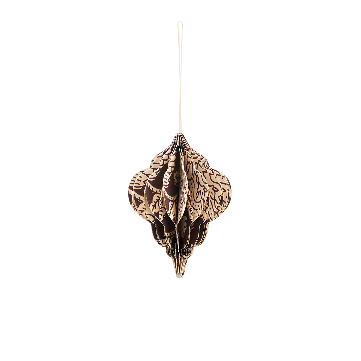 Handmade Paper Honeycomb Offwhite Brown