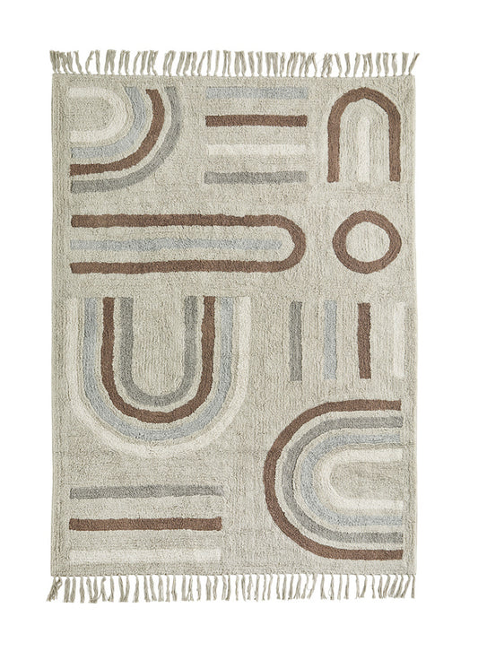 Tufted Cotton Rug Stone