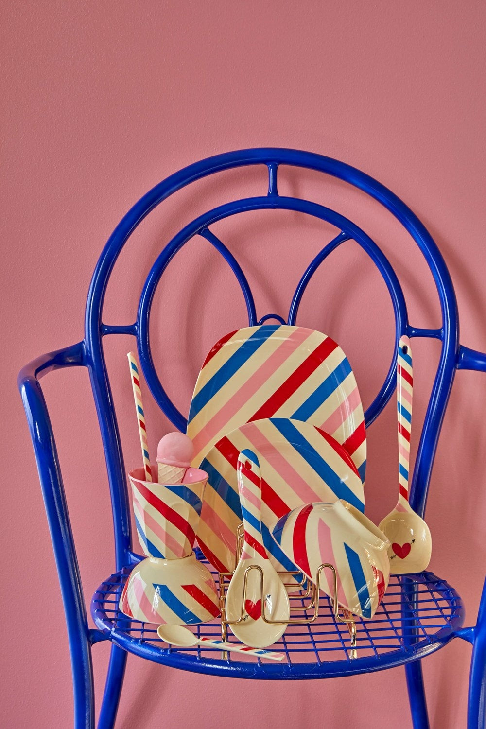 Melamine Cup Candy Stripes