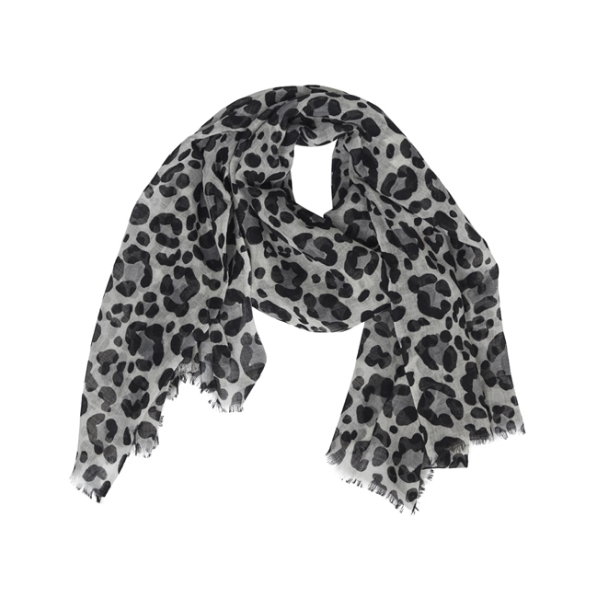 Scarf Macenzie grey, 100% Wolle