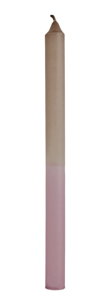 Two tone candle light Taupe, rose