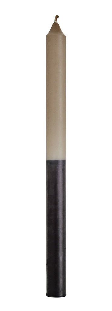 Two tone candle light Taupe, black